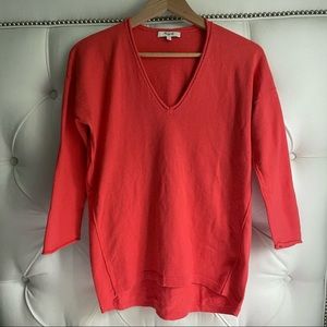 Madewell Deckhouse 358 Sweater in Coral Red